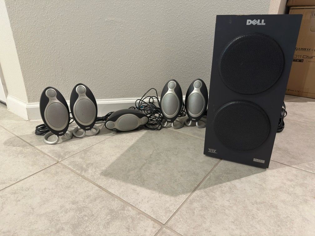 DELL Altec Lansing THX 5.1 Speakers And Subwoofer