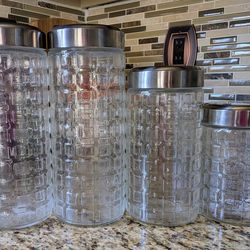Set of Glass Canisters