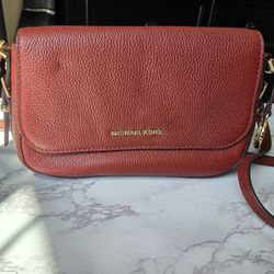 NWT Michael Kors Bedford Legacy Terracotta Leather Crossbody Purse