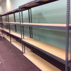4 Tier Boltless Shelving 96 in W x 18 in D Warehouse Garage Storage Container Shed Rack Delivery Available