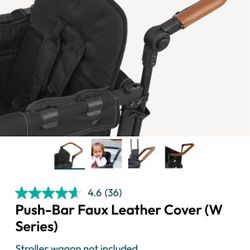 Brand new WonderFold W2 elite/luxe vegan leather handlebar cover in brown