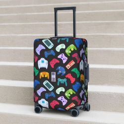 Kids Video Game Luggage Covers Colorful Gaming Gamer New