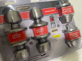 Lock sets - $35 One Tool Installation • 4 Keys Included • Stainless Steel Finish