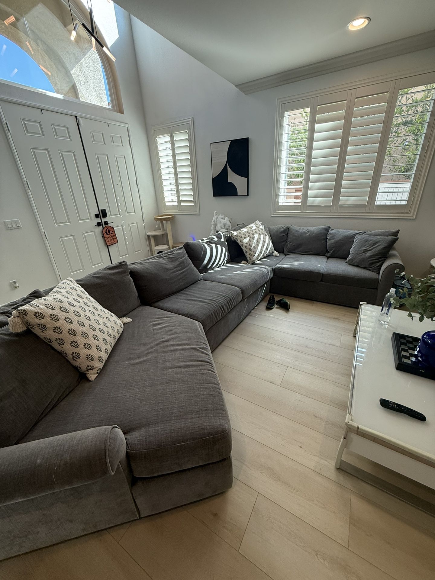 Macy’s Queen Sleeper Sofa Grey Couch