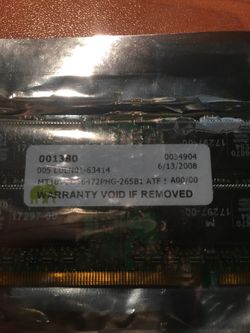 Micron 512 PC2100 DDR-266MHz ECC Unbufferred CL2.5. 200-Pin SoDimm