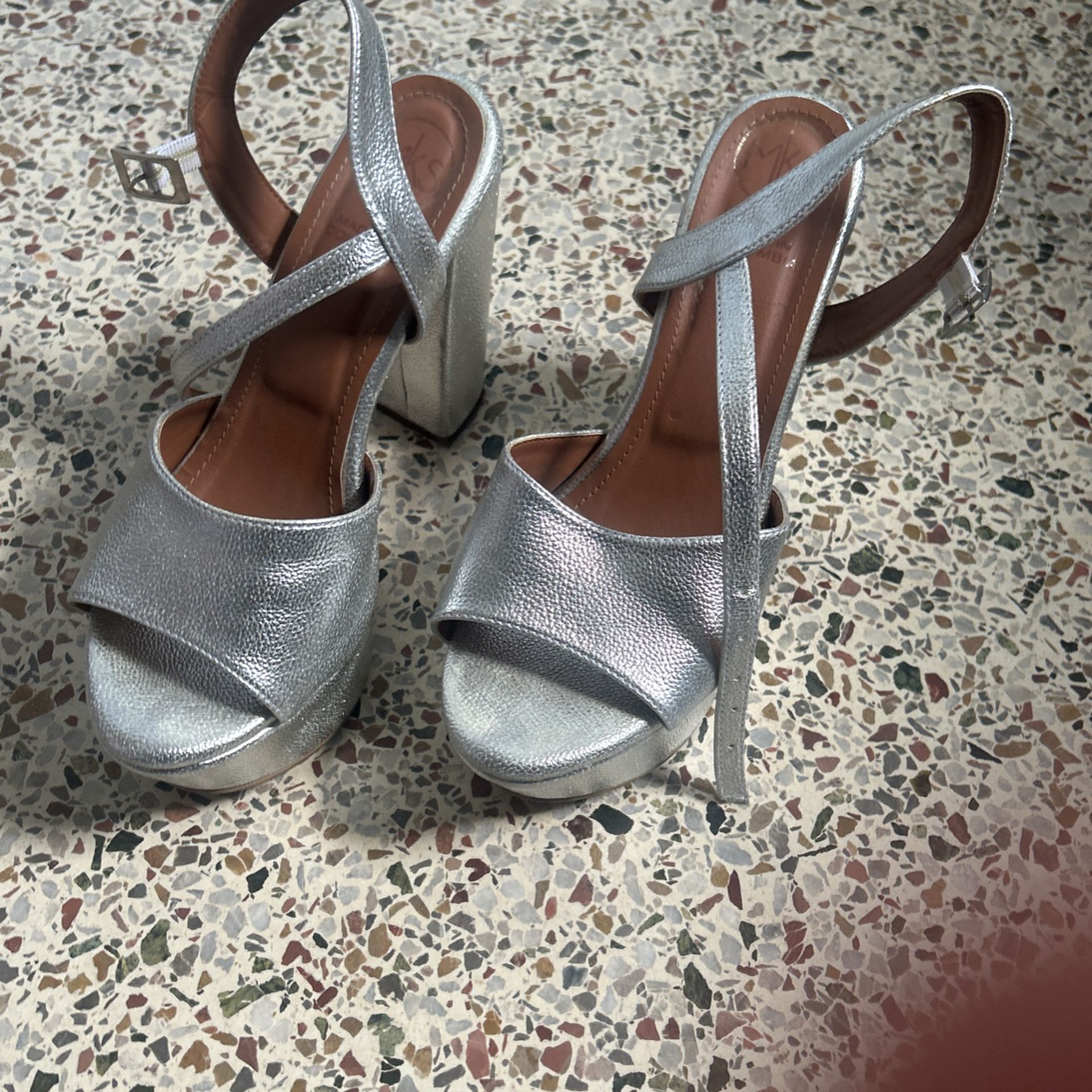 Silver MKS  high heel 