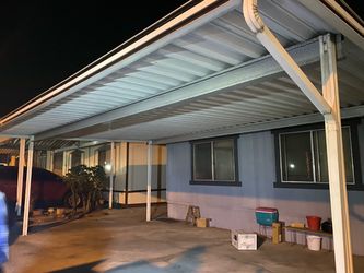 Carport freestanding awning panels