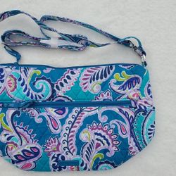 Vera Bradley Waikiki Paisley Go Ahead Convertible Crossbody Shoulder Bag NWT
