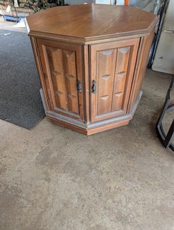 Octagon end table