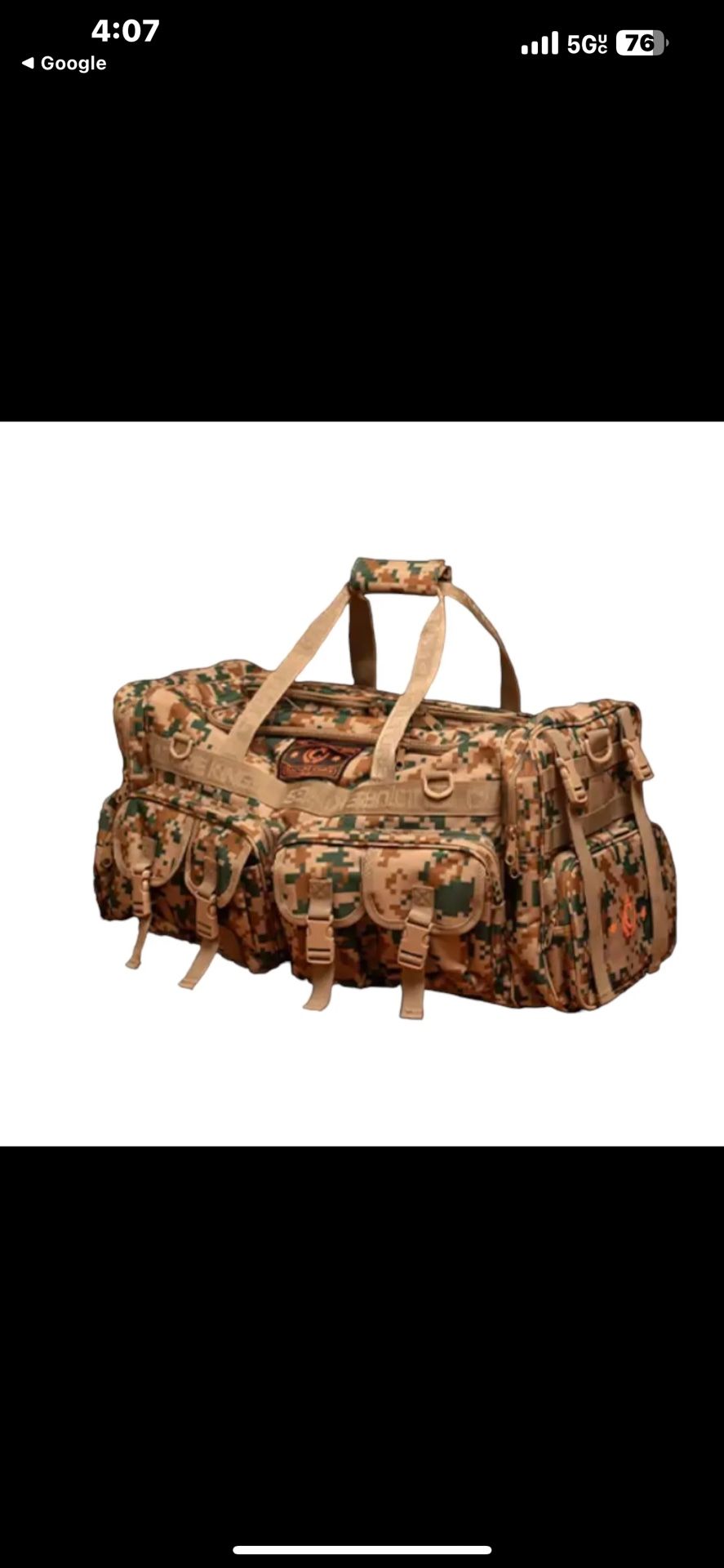 Culture Kings Utility Duffle Bag 