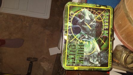 Hulk Lunch Box And Some Glass Art