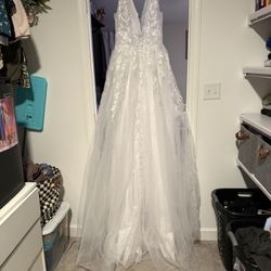 Boho Tulle Wedding Gown 