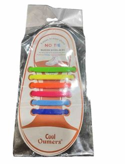 Easy No Tie Shoelaces  Silicone Flat Lazy Shoe Laces, 6 Sizes Fits Most  New