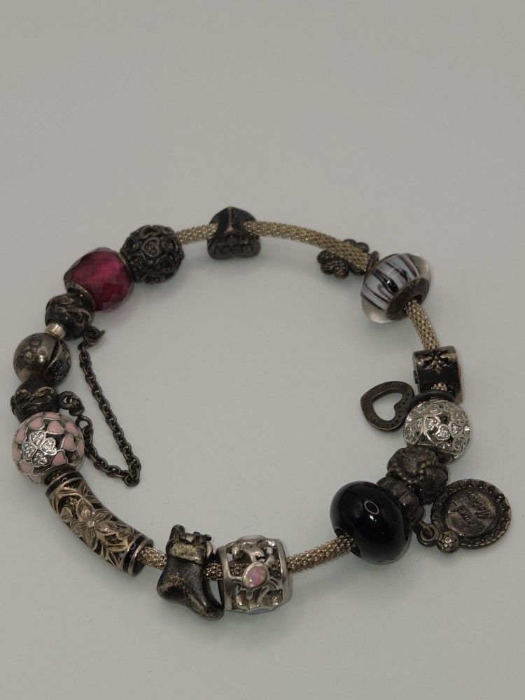 Authentic Vintage Pandora Charm Bracelet