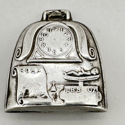 Sterling Silver Baby Rattle & Records Keeper 