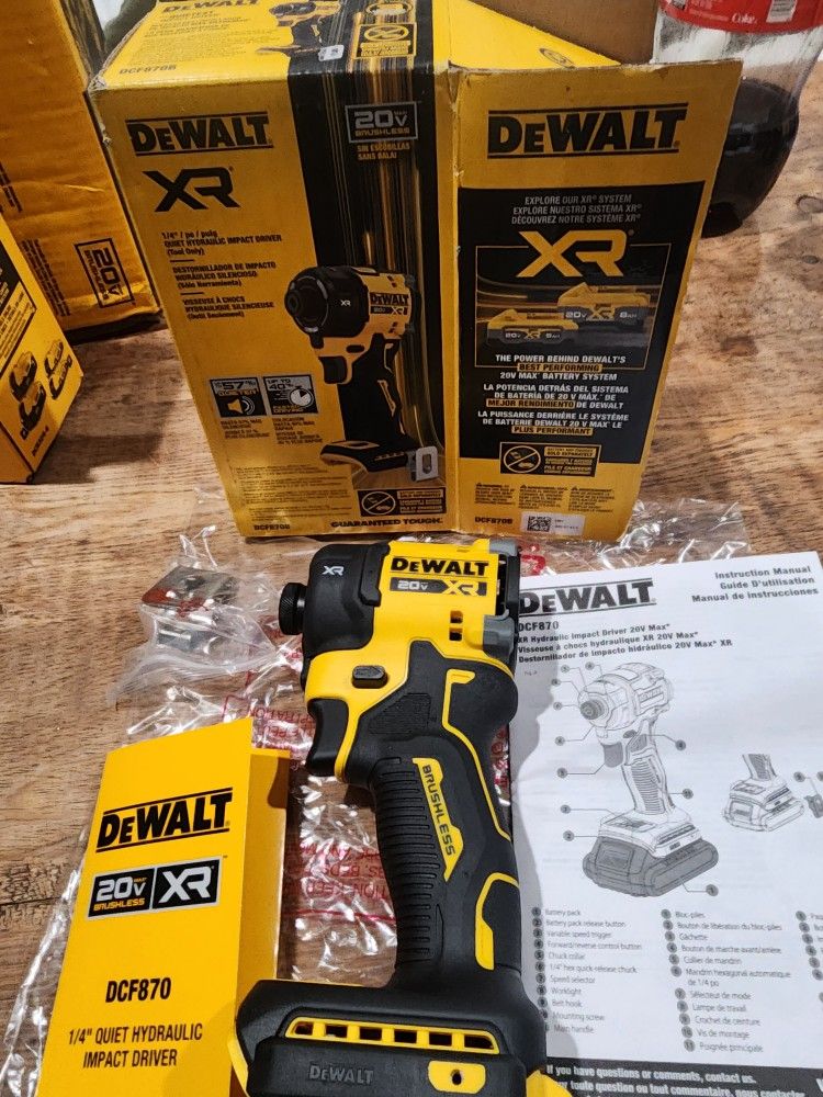 Dewalt Xr Hydraulic Quiet System New In Box $160