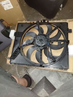Radiator fan for late model vehicle