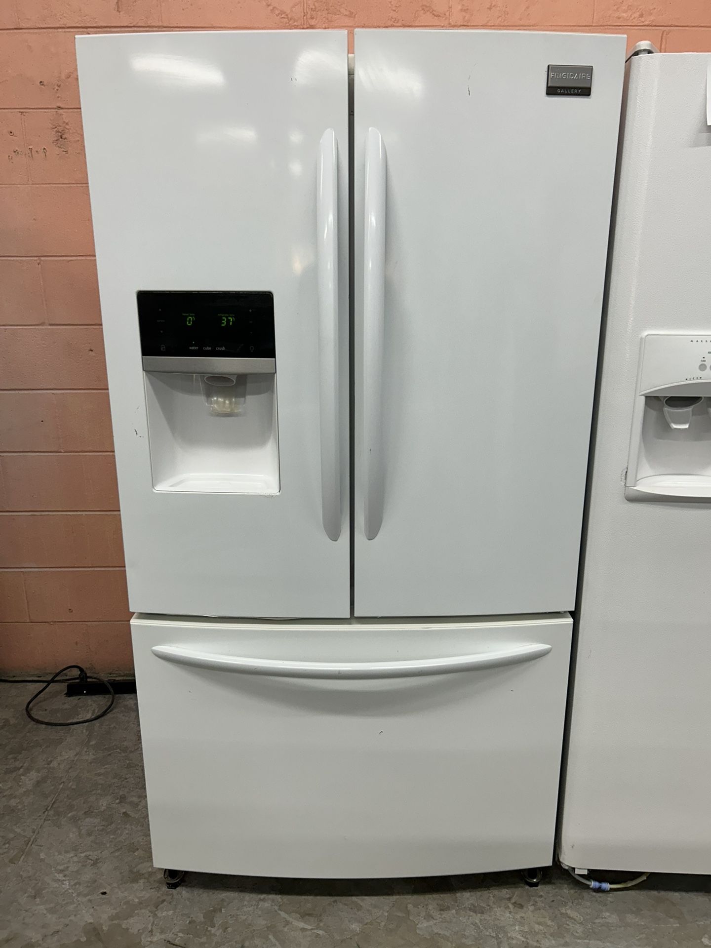 White French Door Refrigerator With 2nd Ice Maker