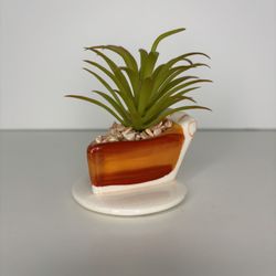 Pie Faux Succulent Planter