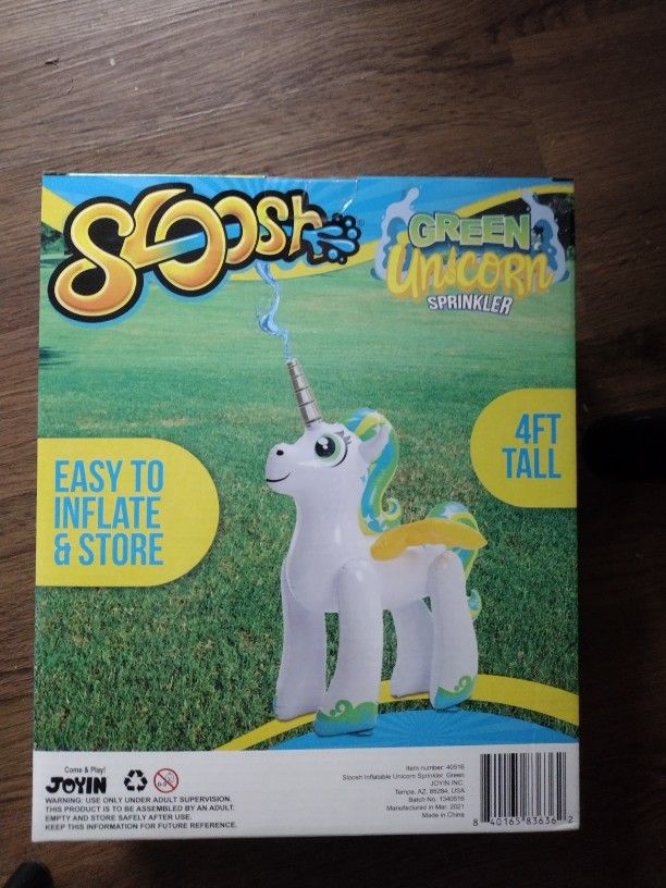 4 Foot Unicorn Sprinkler Brand New