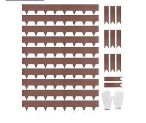 Hugeleaf Metal Landscape Edging, 40" L × 6.5" H Metal Edging for Landscaping with 11Pcs Stakes, Galvanized Steel Garden Edging Pack of 10 (33 Feet Tot