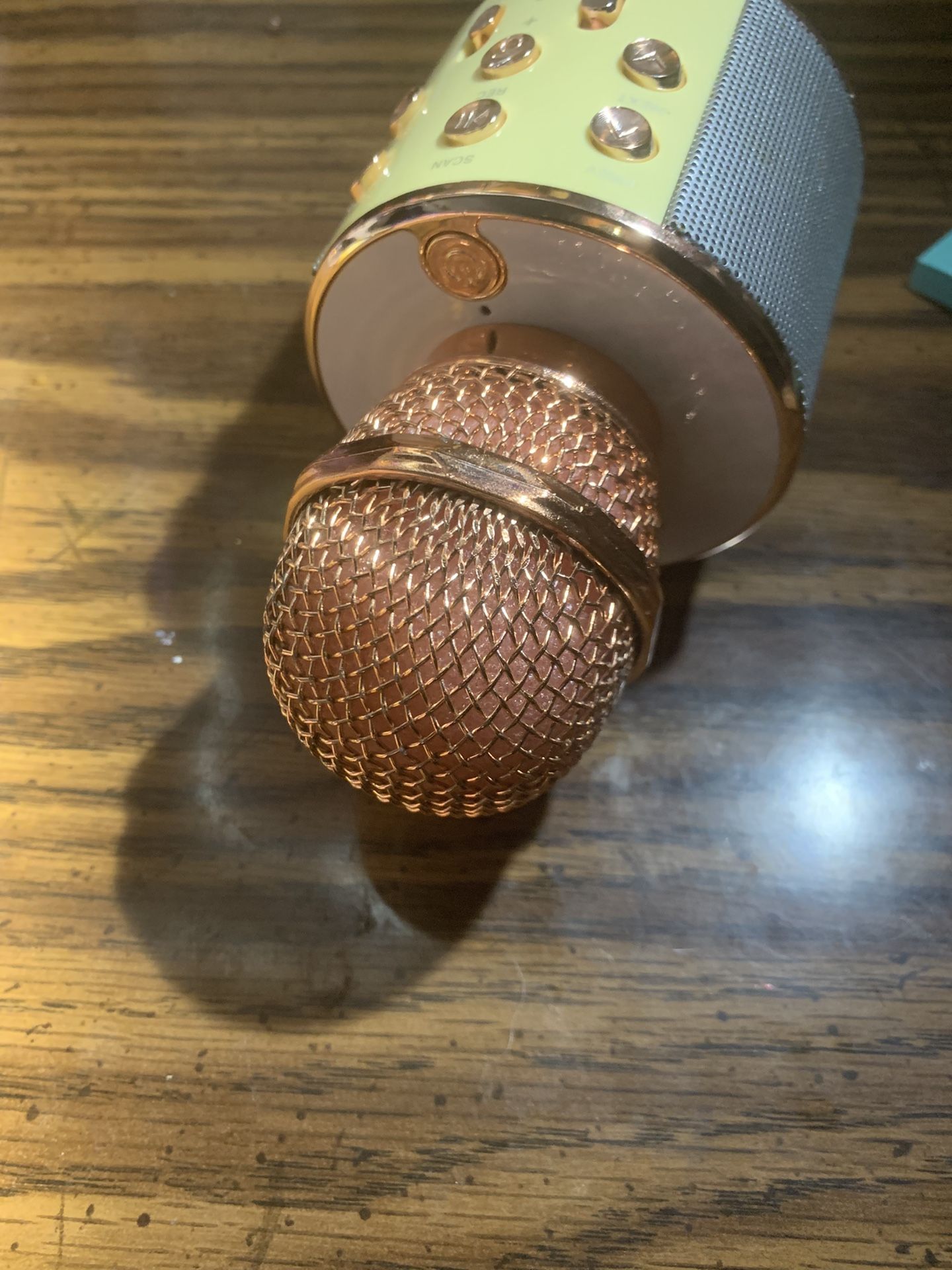 iJoy Bluetooth Speaker & Karaoke Microphone, Open Mic | Rose Gold