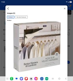 Better Homes & Gardens Non-Slip Velvet Hangers 15-Pack. As good as new.