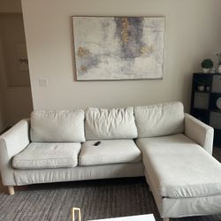 IKEA GREY COUCH 