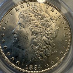 1884-O Morgan Silver Dollar ($1) PCGS MS (Mint State)