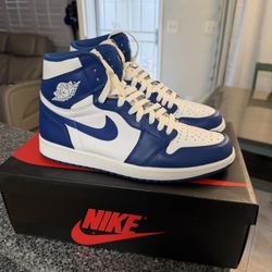 Jordan 1 High Storm Blue Mens Size 10