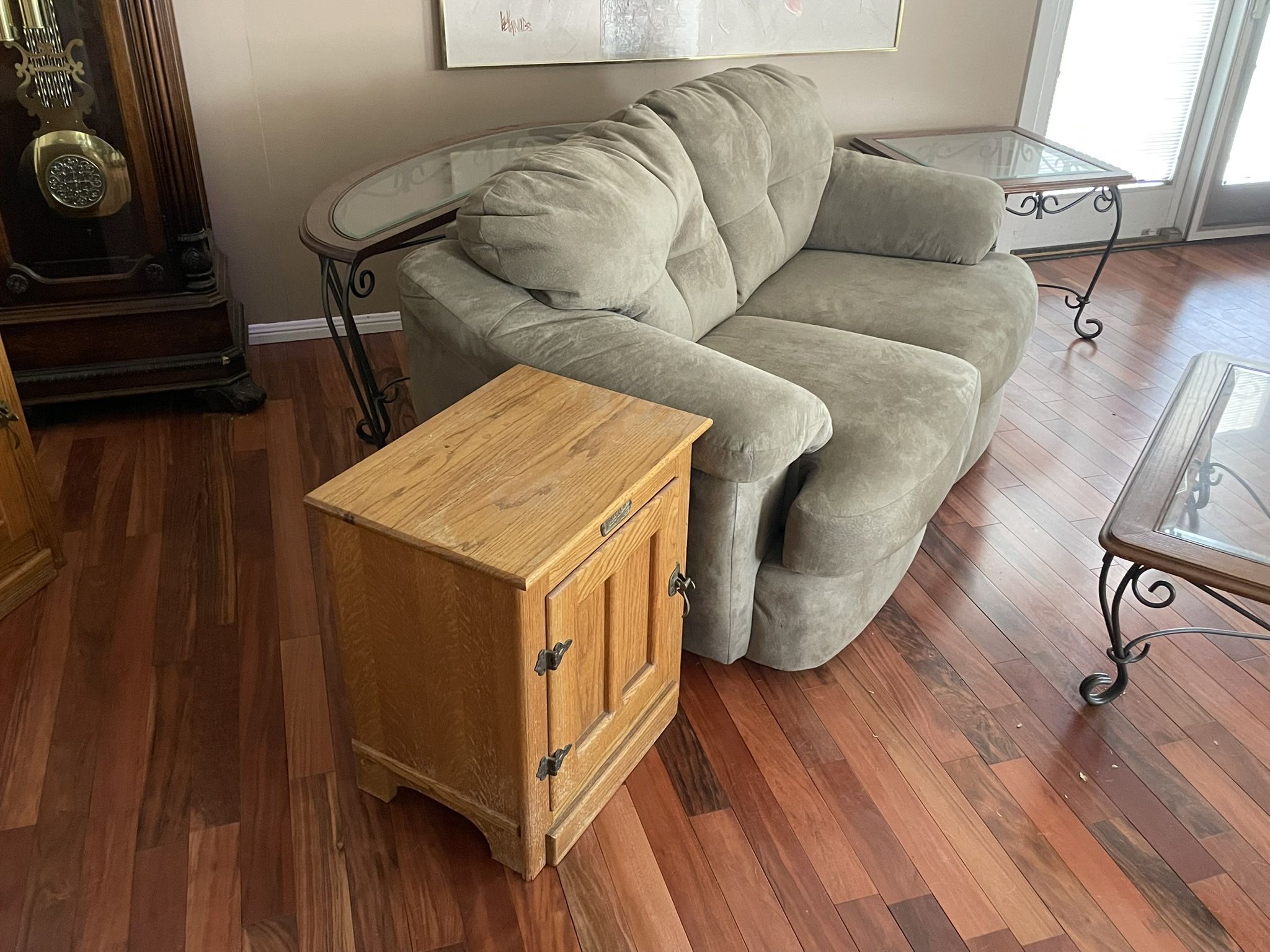 1 Desk, 1 3-pc Desk Set, Love Seat