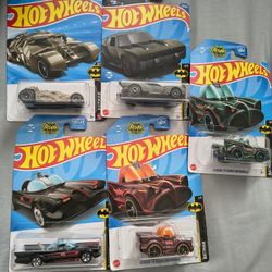 Batman Hot wheels Lot Of 5 Sealed