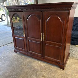 FREE! SOLID QUALITY ENTERTAINMENT CENTER, SOFA, & SEVERAL OTHER ITEMS! 