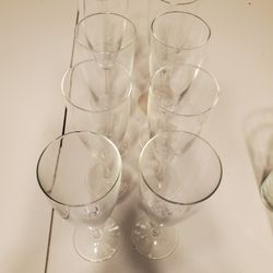 Tall Champagne Glasses 8 Count