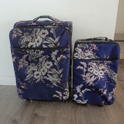 Large Suitcase and Carry On Suitcase with Wheels 