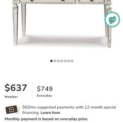 Ashley Realyn Desk + Realyn TV Stand