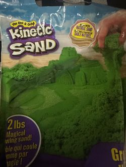 NEW sealed package kinetic sand green 2lbs