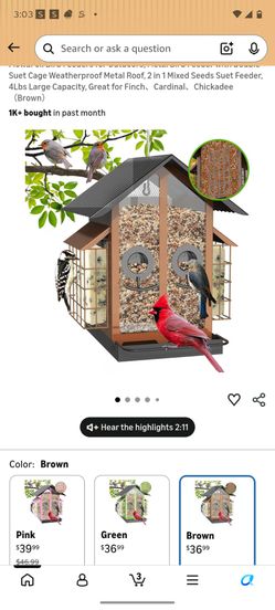 Bird feeders