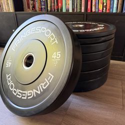 FringeSport Bumper Plate Set – 230 lb (45/35/25/10)