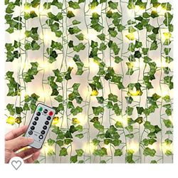 Ivy Strands And Light With Remote