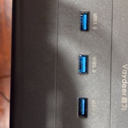 Computer Desk Shelf With Charger 