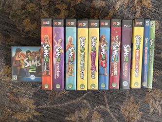 Complete Sims 2 Expansion Collection + Vintage PC Games