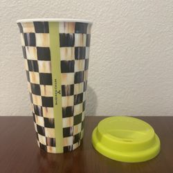 Mackenzie-Childs Courtly Check Travel Cup