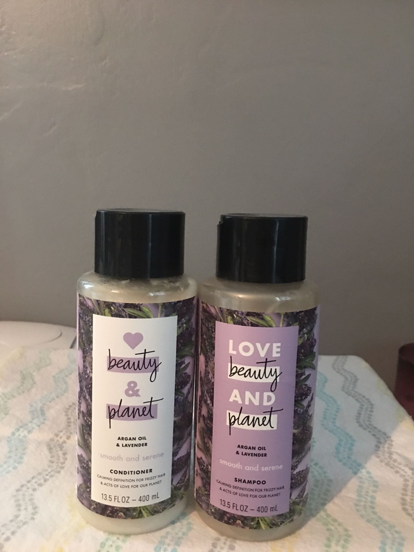 Love beauty and planet shampoo and conditioner