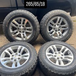 chevy silverado rims 265/65/18