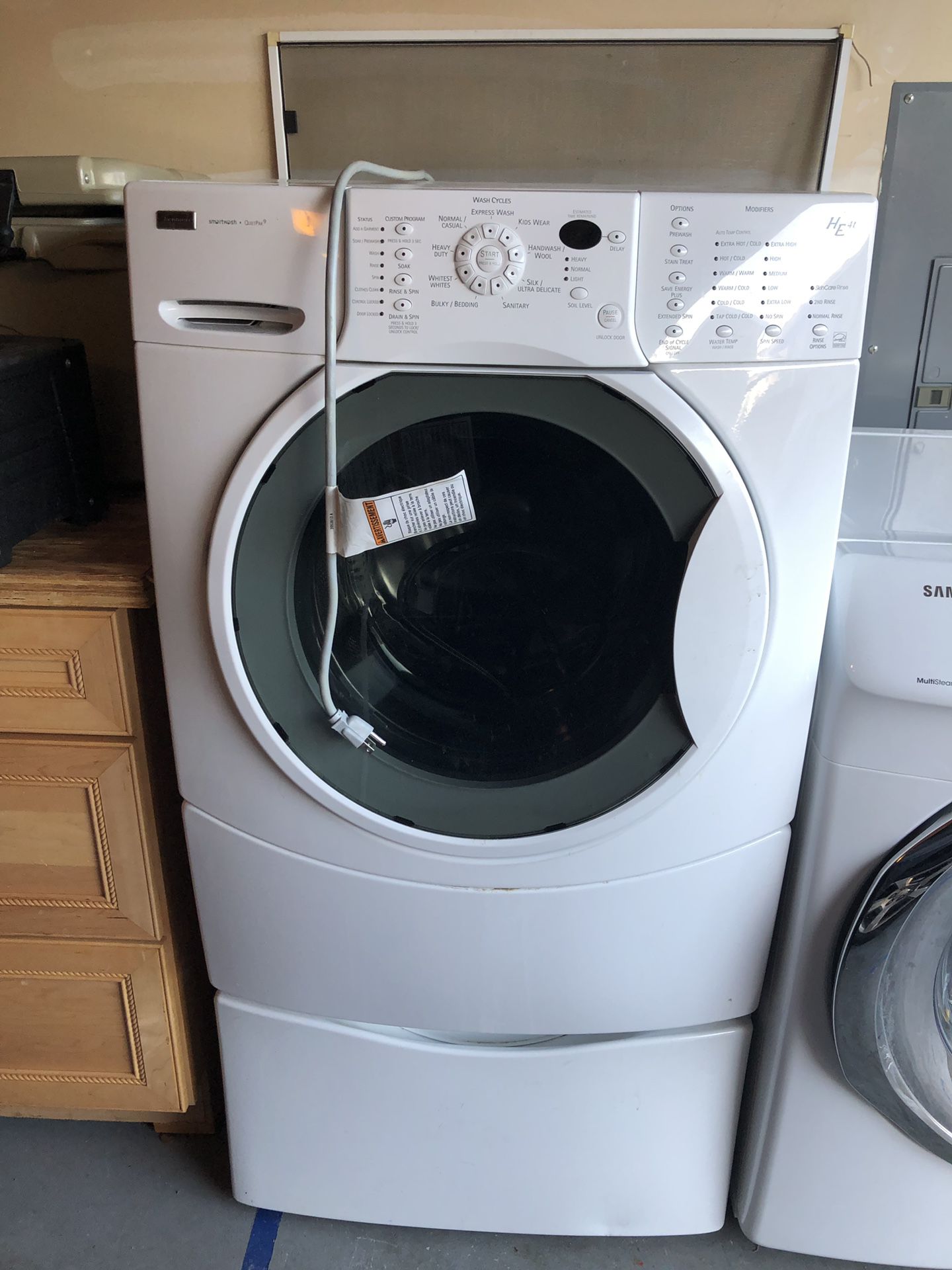 Kenmore Washer and Samsung dryer