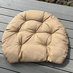 One outdoor cushion rounded