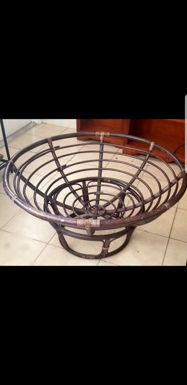 Pier1 New Papasan Chair Frame Dark Wooden Brown For In Pier1 New Papasan Chair Frame Dark Wooden Brown