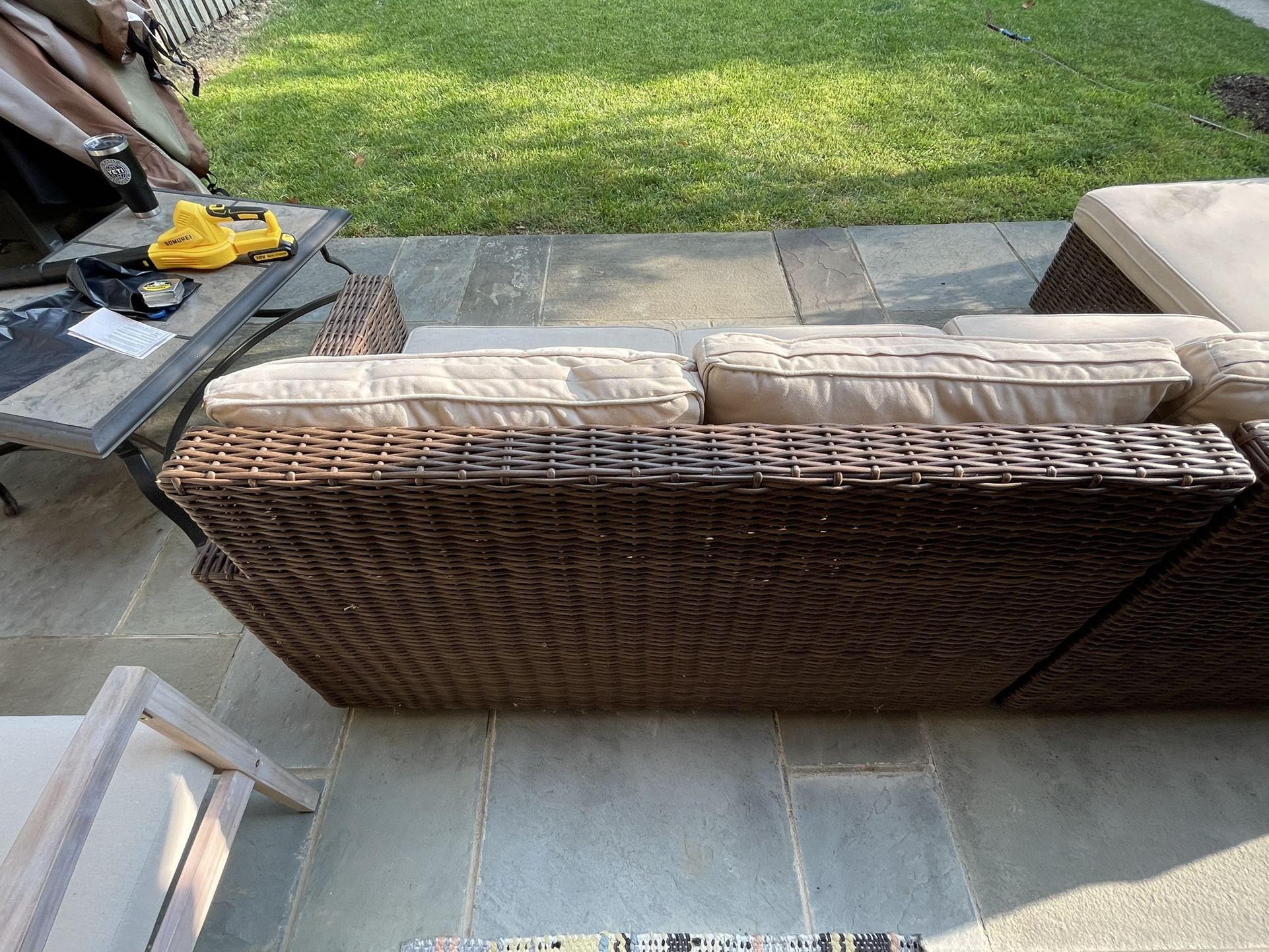 Outdoor Sectional - 3 Piece With Cushions