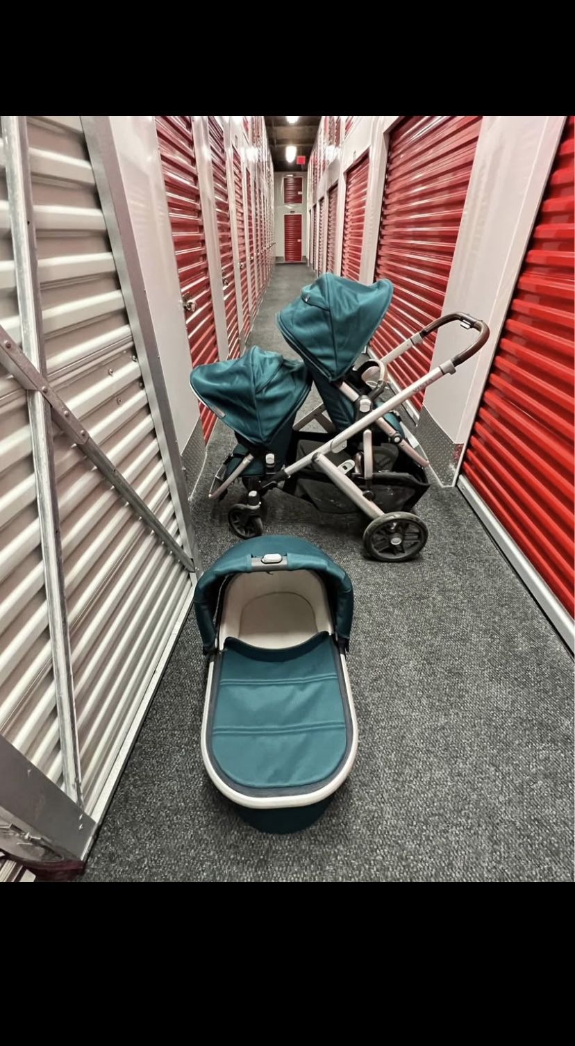 UPPAbaby Vista V2 Stroller Set – Teal Green | Excellent Condition!